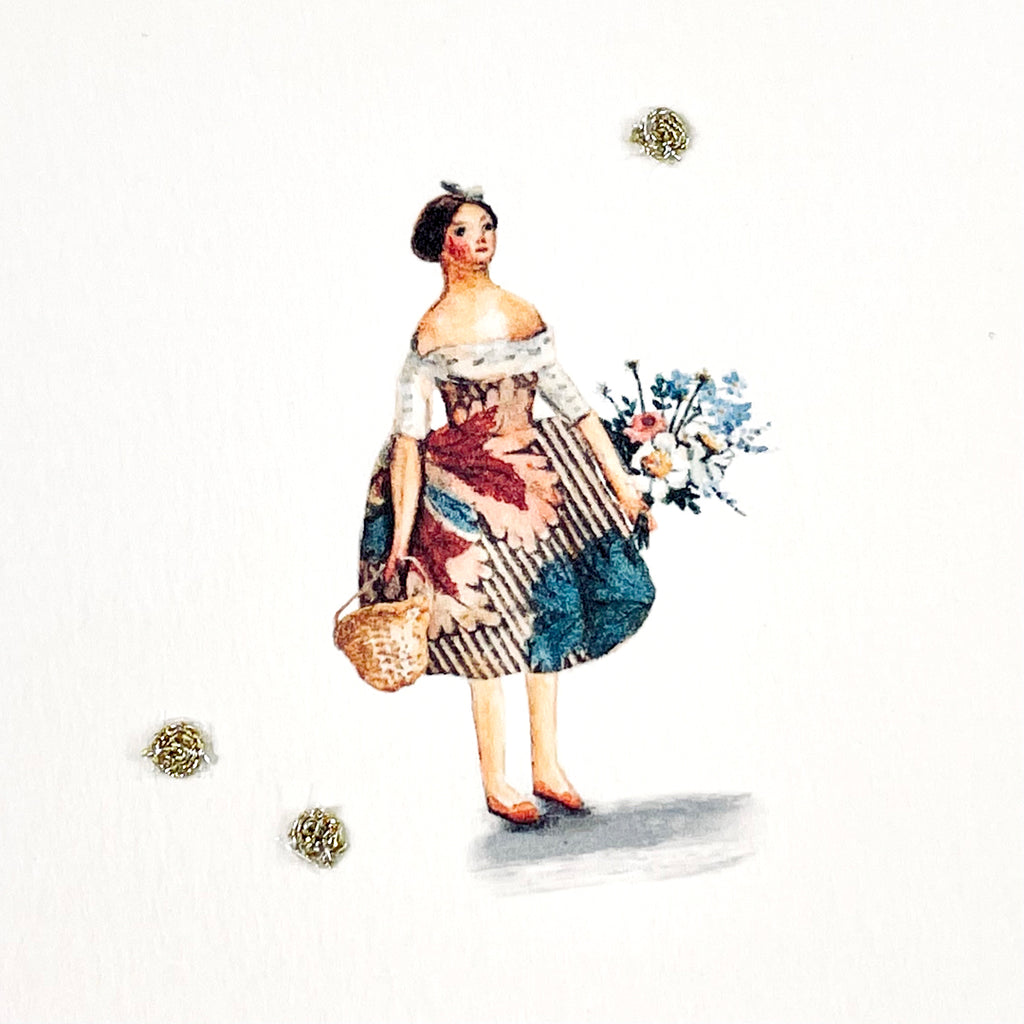 Young Flower Girl Card by Elena Deshmukh.
