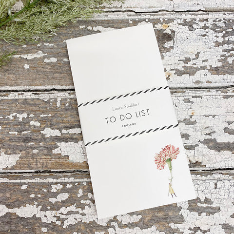 Laura Stoddart Note Pad 'To Do List'.