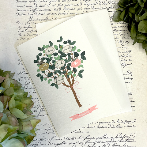 Marriage Tree Card by Elena Deshmukh.