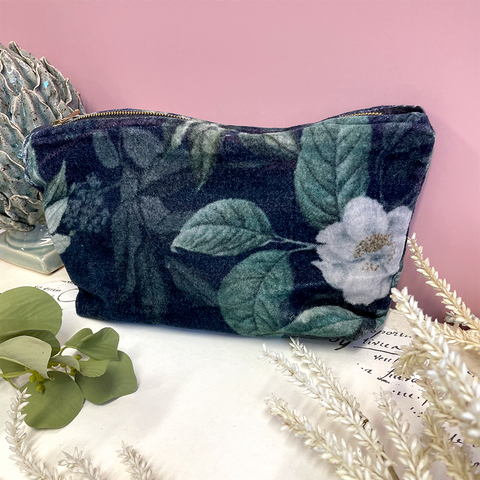 Rambling Rose Velvet Pouch.