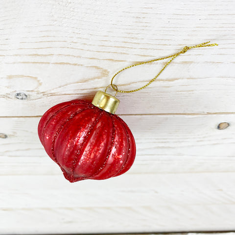 Red Glass Christmas Bauble Decoration