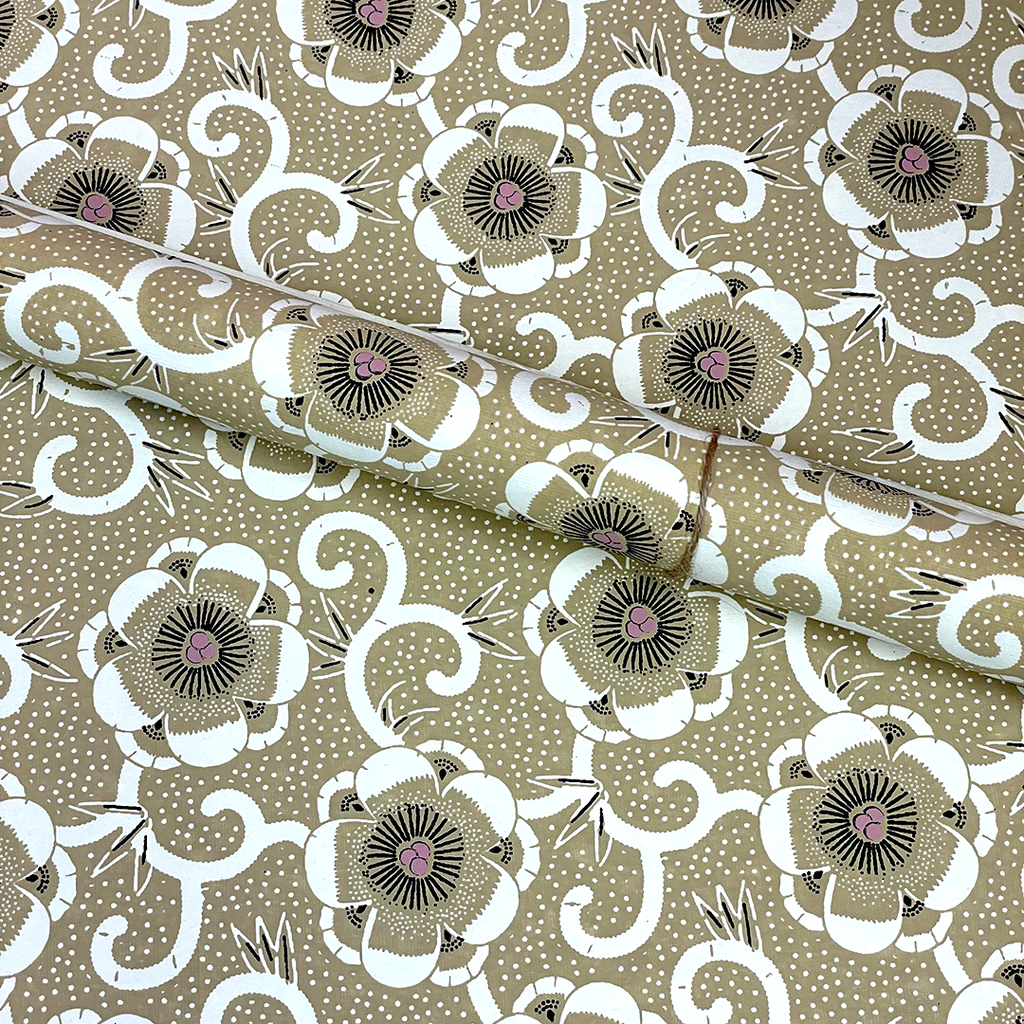 Cashmere Passion Flowers Wrapping Paper by Bungalow DK.