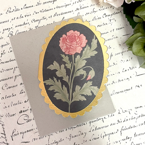 Rose Mini Greetings Card.