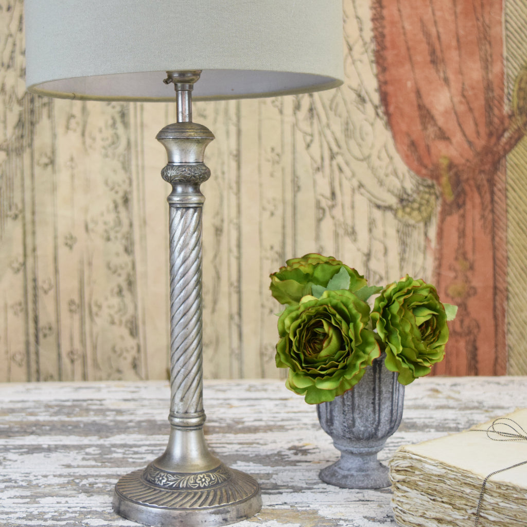 Silver Candlestick Table Lamp. Curated Living