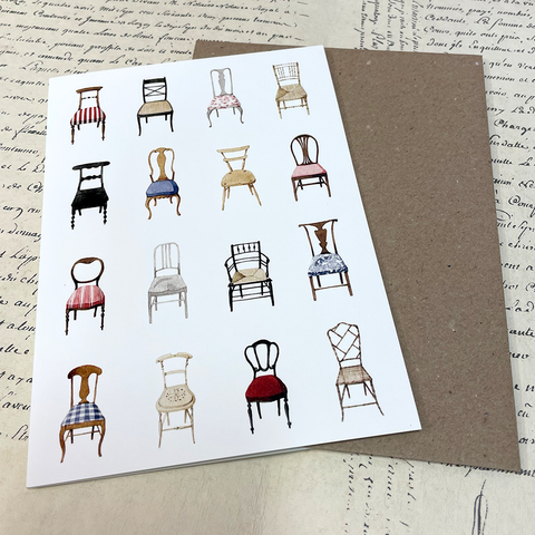 Laura Stoddart Card, Upholstered Chairs.