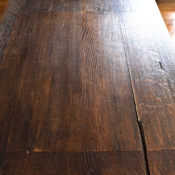 Vintage Wooden Table With Drawers – Curated Living