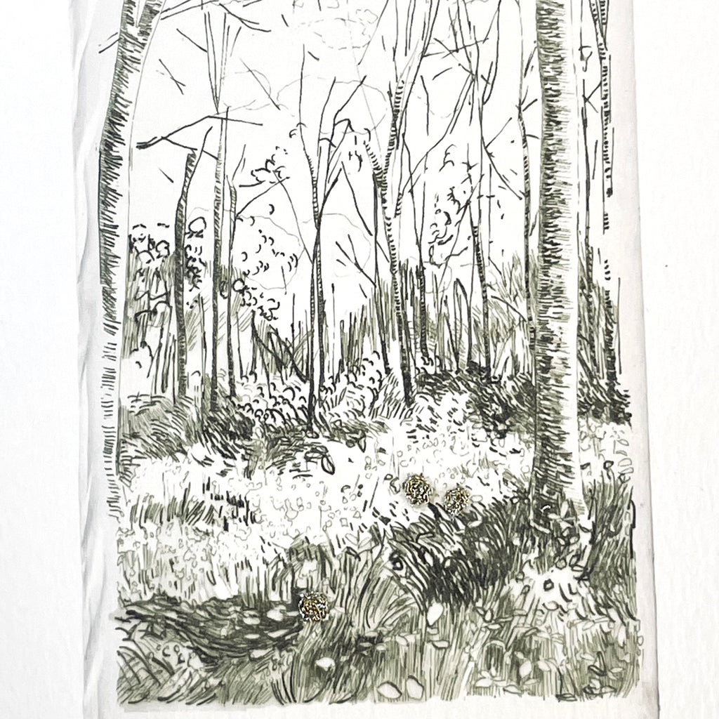 Woodland Sketch Card by Elena Deshmukh.