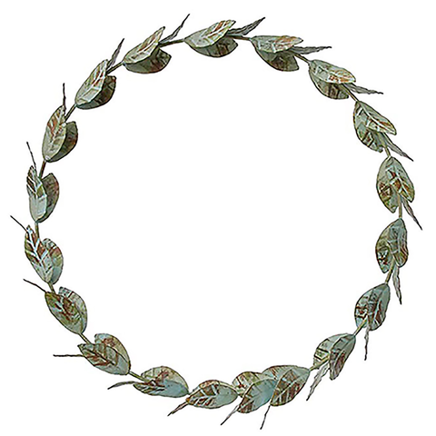 Wreath Metal 'Bay Leaf' by Bungalow of Denmark