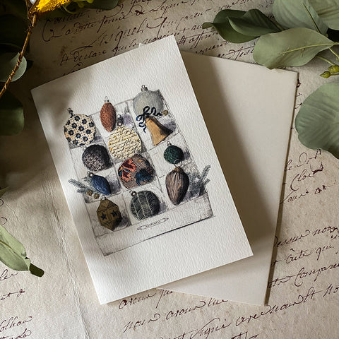 Antique Baubles Card by Elena Deshmukh