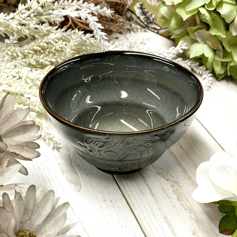Arabesque 'Cup without Handle' crackle glazed in 'Fig' by Sthal of Sweden - Curated Living