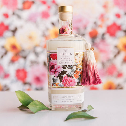 Bubbling Bath 'Always In Rose - Rose and Hibiscus' No 39 by LOLLIA - Curated Living