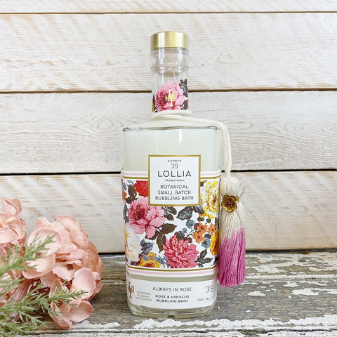 Bubbling Bath 'Always In Rose - Rose and Hibiscus' No 39 by LOLLIA - Curated Living