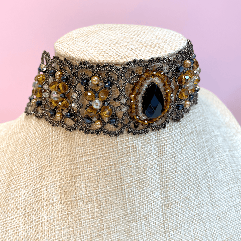 Collar Necklace 'Earth' by Fiori d'Arancio of Italy - Curated Living