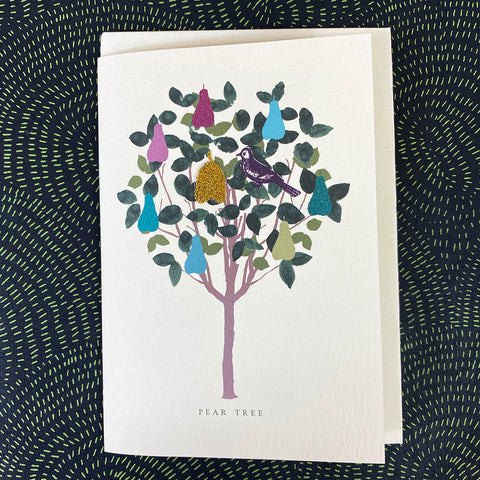 Elena Deshmukh Card, Pear Tree Christmas Card.