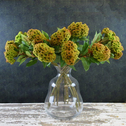 Faux 'Celosia' Flower Stem by Abigail Ahern - Curated Living