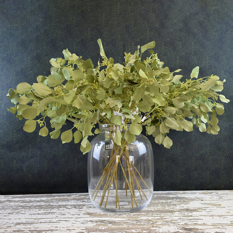 Faux 'Eucalyptus' Flower Stem by Abigail Ahern - Curated Living