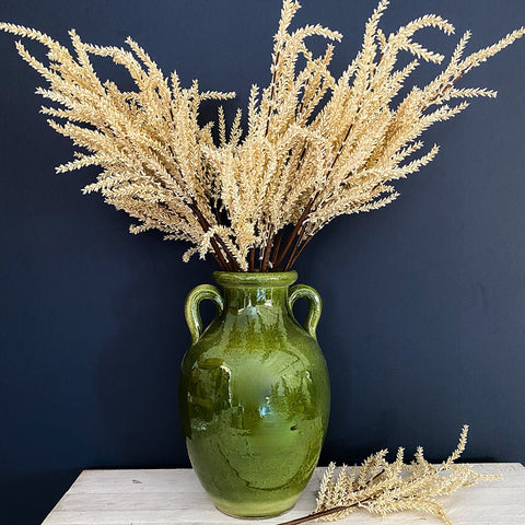 Faux 'Oat Branch - Creme' Stem by Bungalow of Denmark - Curated Living