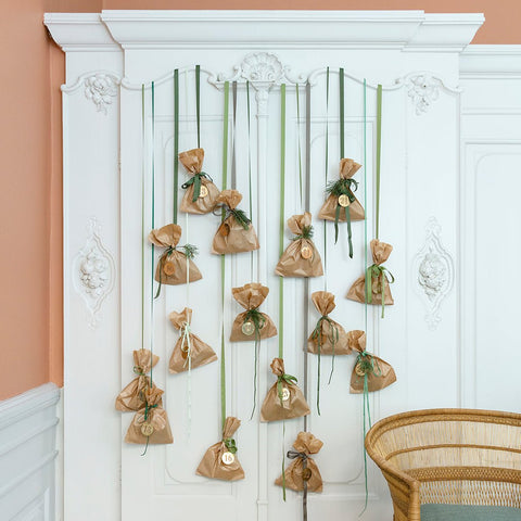 Gold Tone Metal 'Christmas Advent Calendar Numbers' by Bungalow of Denmark - Curated Living