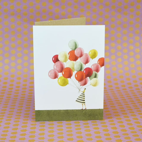 Greeting Card 'Balloons' by Laura Stoddart - Curated Living