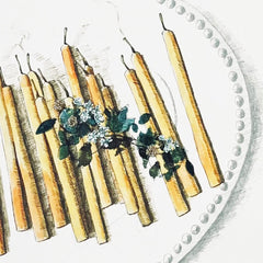 Greeting Card 'Beeswax Candles' by Artist Elena Deshmukh - Curated Living