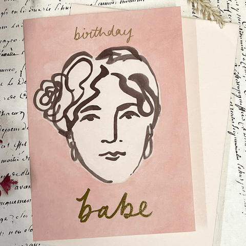 Greeting Card 'Birthday Babe' by Wanderlust - Curated Living