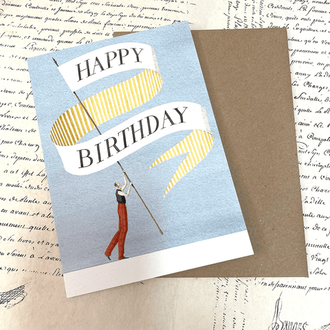 Greeting Card 'Birthday Banner Gent' by Laura Stoddart - Curated Living