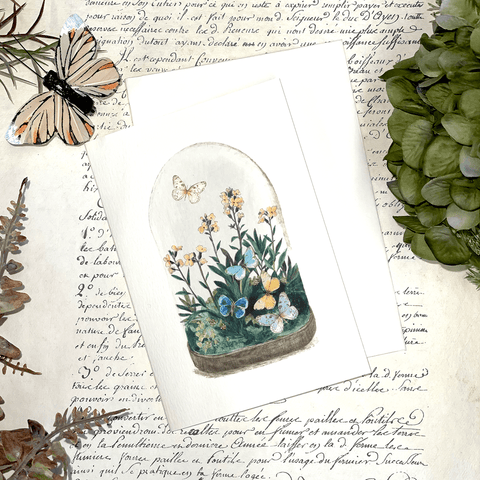 Greeting Card 'Butterfly Dome' by Artist Elena Deshmukh - Curated Living