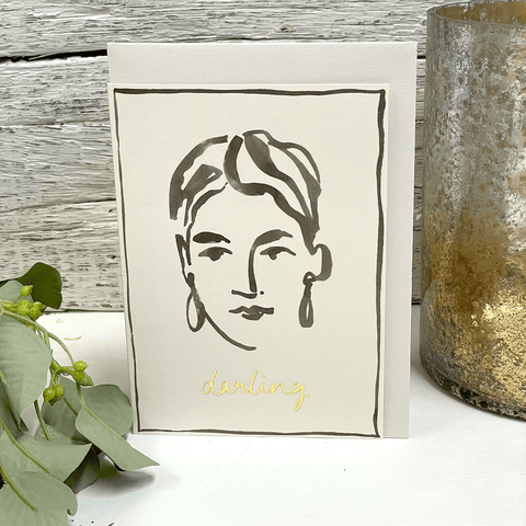 Greeting Card 'Darling' by Wanderlust - Curated Living