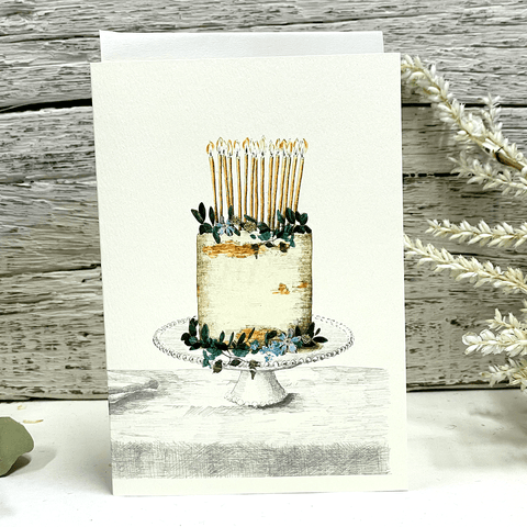 Greeting Card 'Gateau de Fete' by Artist Elena Deshmukh - Curated Living