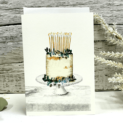 Greeting Card 'Gateau de Fete' by Artist Elena Deshmukh - Curated Living