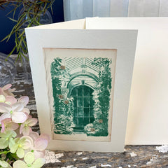 Greeting Card 'Glass Orangerie' by Artist Elena Deshmukh - Curated Living