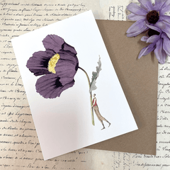 Greeting Card 'Poppy' by Laura Stoddart - Curated Living