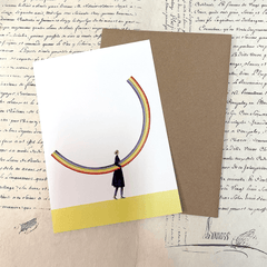 Greeting Card 'Rainbow Girl' by Laura Stoddart - Curated Living
