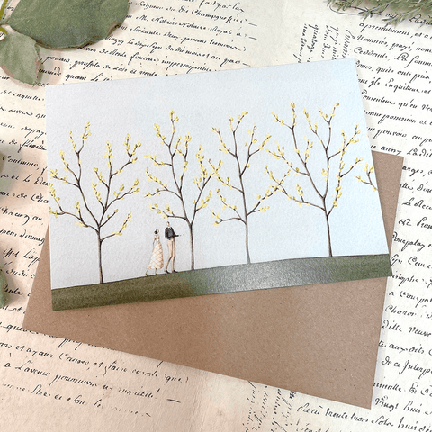 Greeting Card 'Spring Walk' by Laura Stoddart - Curated Living