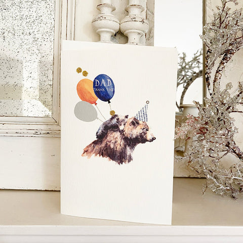 Greeting Card 'Thank You Dad' by Artist Elena Deshmukh - Curated Living