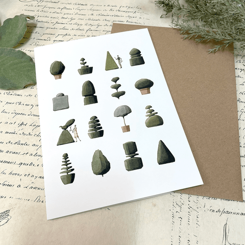 Greeting Card 'Top Topiary' by Laura Stoddart - Curated Living