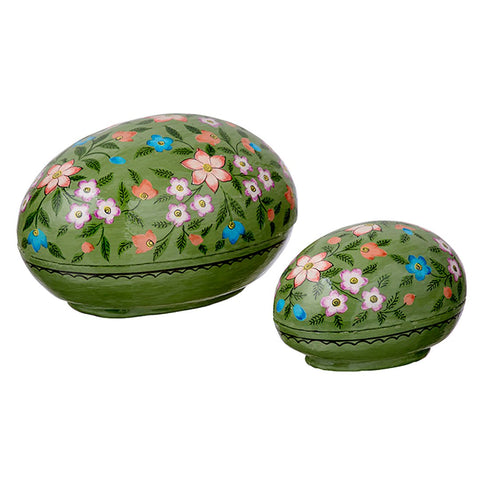 Papier Mâché 'Artichoke' Egg Set of Two by Bungalow of Denmark - Curated Living