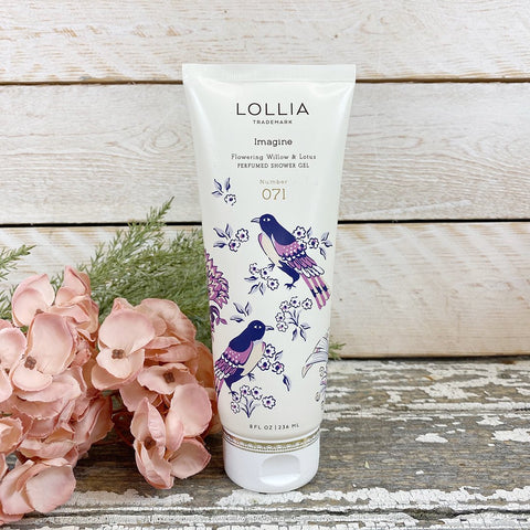 Perfumed Shower Gel 'Imagine - Flowering Willow and Lotus' No 71 by LOLLIA - Curated Living
