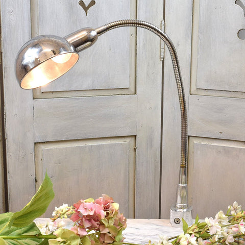 Vintage Angle Poise Chromed Bench Lamp. - Curated Living