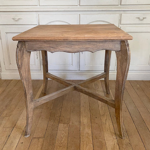 Vintage French 'Bistro Table' Solid Wood - Curated Living