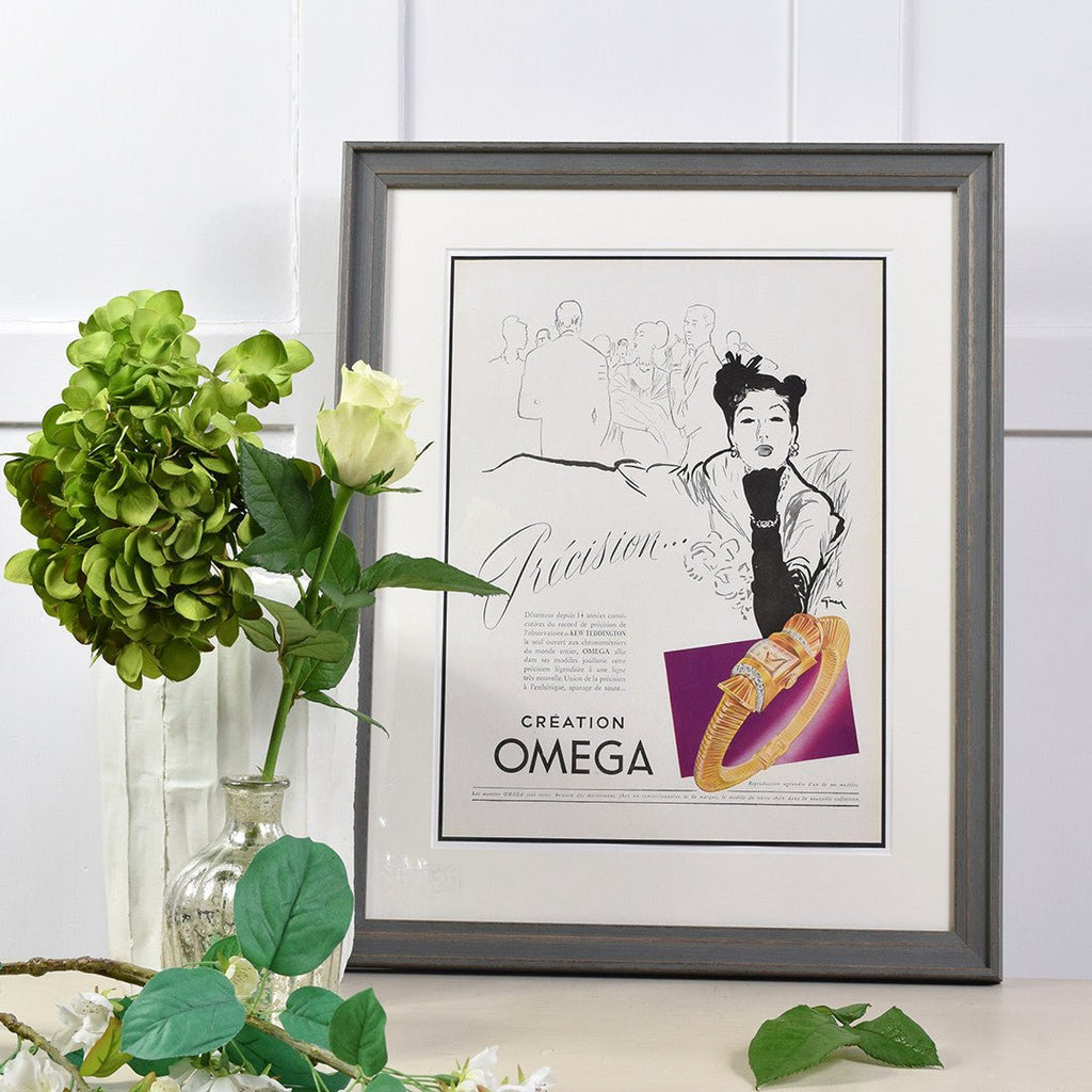 Vintage Omega Advert Print. - Curated Living