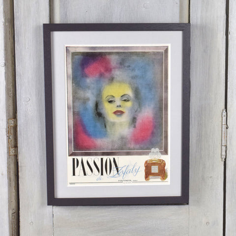 Vintage Passion de Zofaly Perfume Advert Print. - Curated Living
