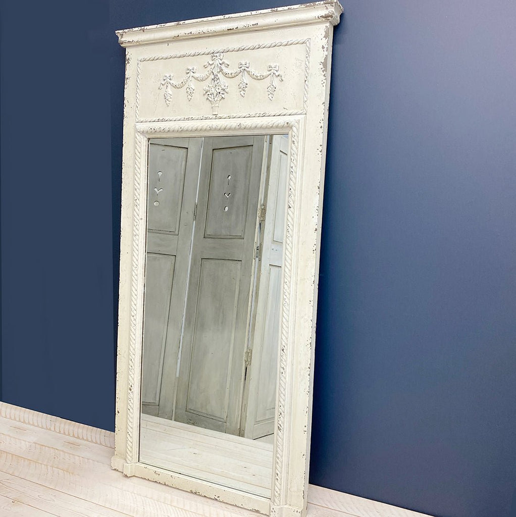 Vintage Style Large Danish Mirror - Curated Living