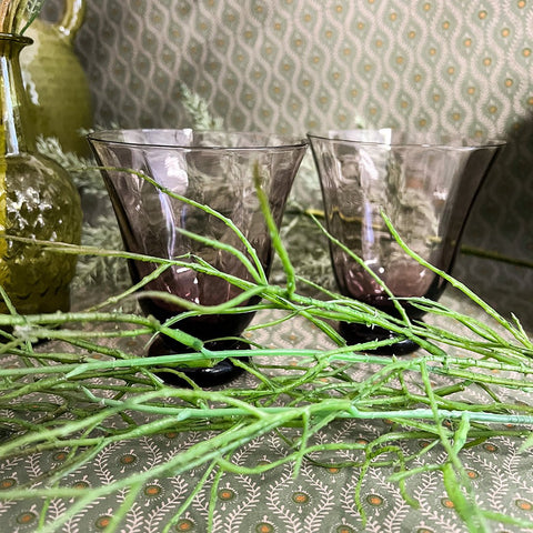 Water Trellis 'Blush' Glasses - Set of Two by Bungalow of Denmark - Curated Living