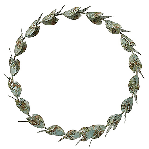 Wreath Metal 'Bay Leaf' by Bungalow of Denmark - Curated Living